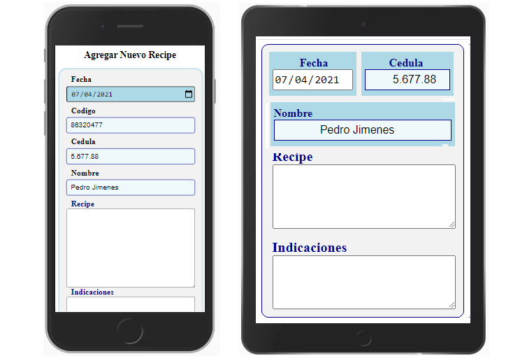 recipes e indicaciones