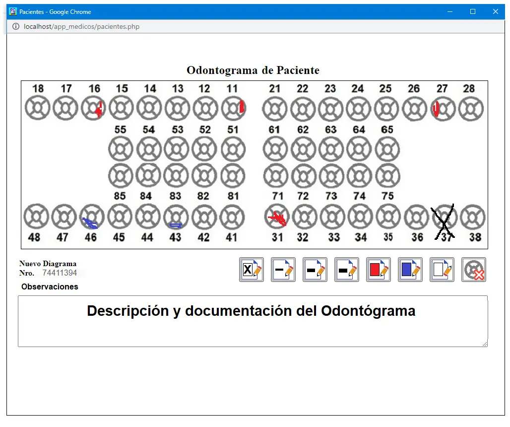 Odontogramas 100% editables