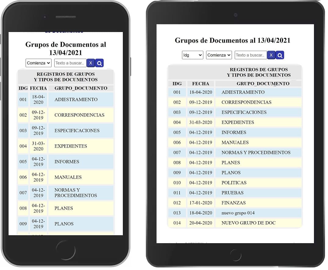 Configuracion de Tipos y subtipos de Documentos