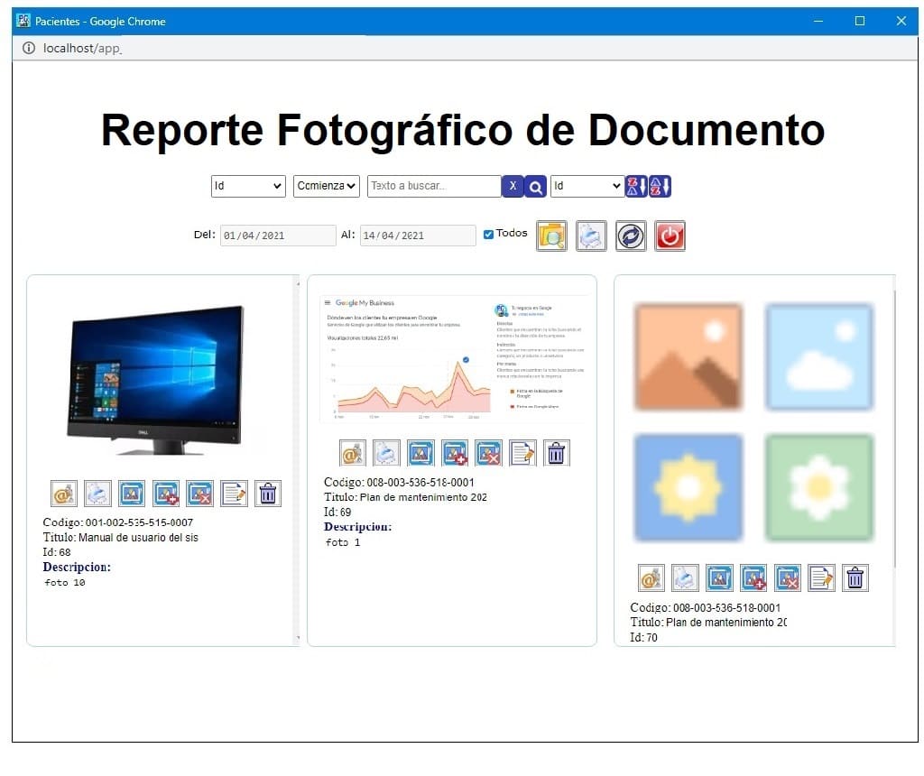 Muestra de Reporte