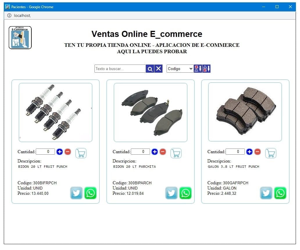 E-commerce - Venta online